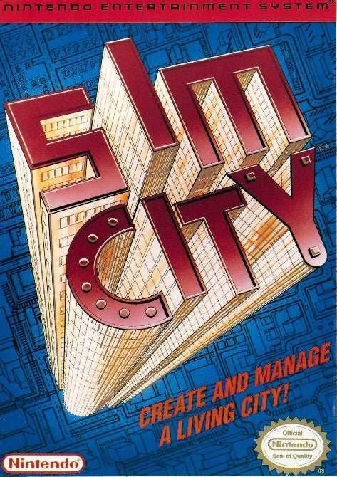 SimCity (Nintendo NES) - Game Manual Only