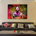 Wolverine Abstract Canvas Wall Art, Abstract Wolverine, Wolverine Decor