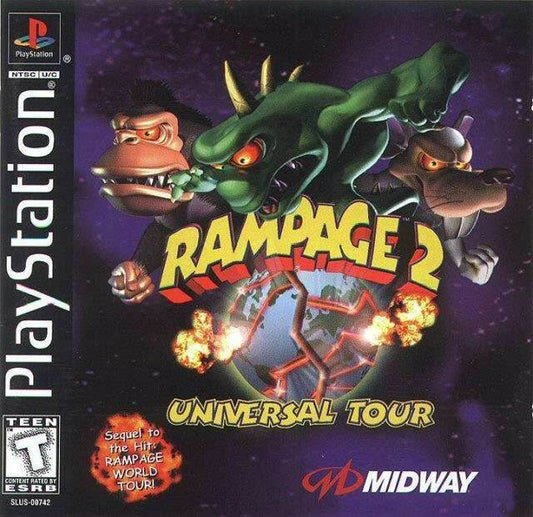 Rampage 2: Universal Tour (Playstation) - Game Manual Only