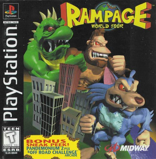 Rampage World Tour (Playstation) - Game Manual Only
