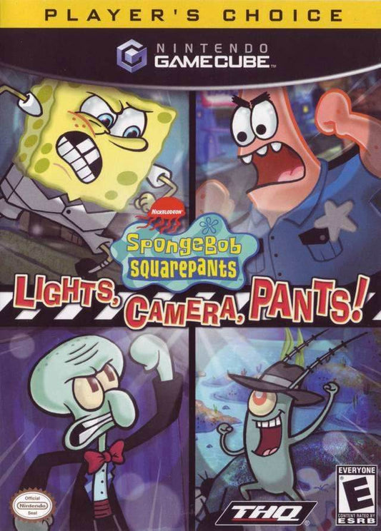 SpongeBob SquarePants Lights Camera Pants (Player's Choice) (Gamecube) - Game Manual Only