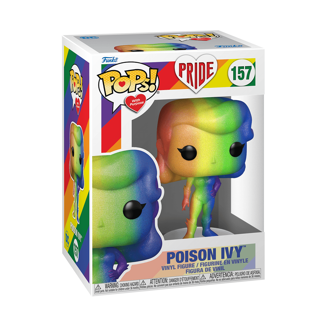 Funko Pop! DC Comics Heroes: Pride - Poison Ivy (Rainbow Glitter) - 