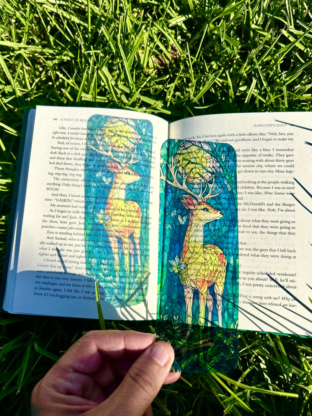Magical Deer Bookmark – Handmade Fantasy Bookmark, Enchanted Forest Page Marker, Mystical Deer Gift, Unique Book Lover Accessory