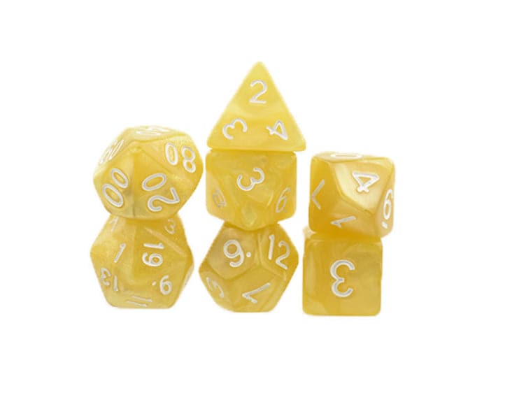 Seven piece multi faceted Dice Set popular star dice board game accessories Star color seven piece set-DungeonDice1