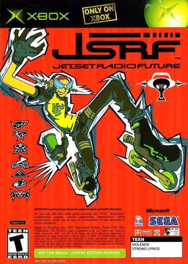 Sega GT 2002 / JSRF Combo (Xbox) - Game Manual Only