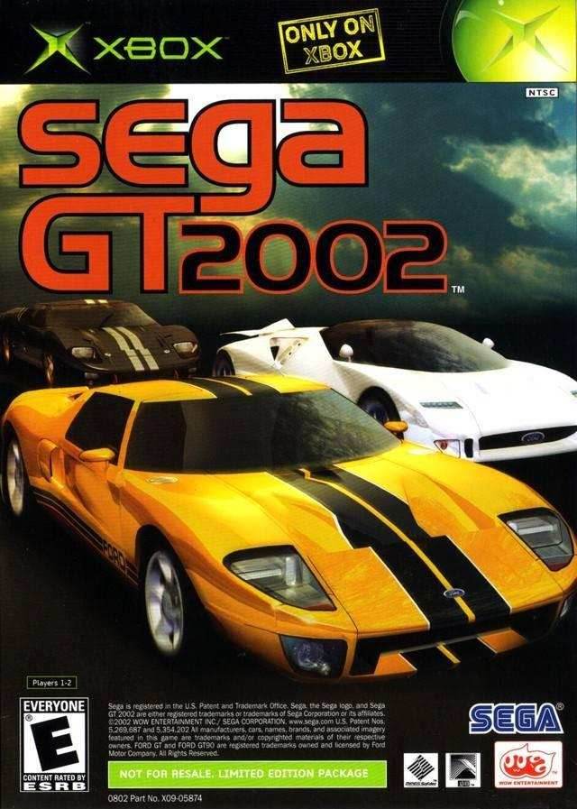 Sega GT 2002 / JSRF Combo (Xbox) - Game Manual Only