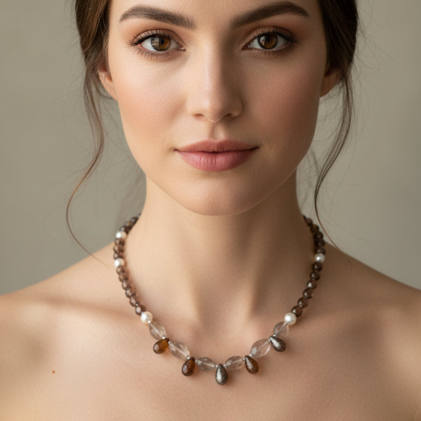 Autumn Whisper Crystal Necklace