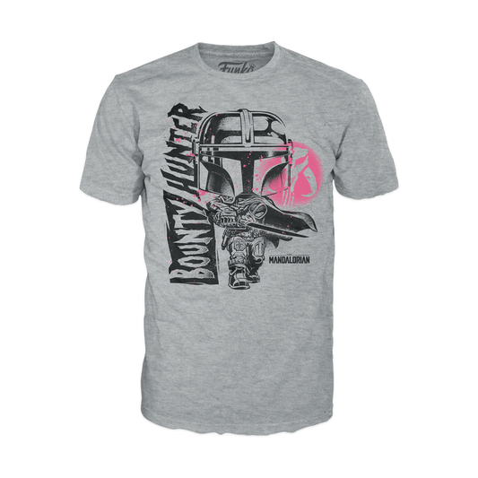 Funko Boxed Tee: Star Wars The Mandalorian - Bounty Hunter with Darksaber - S