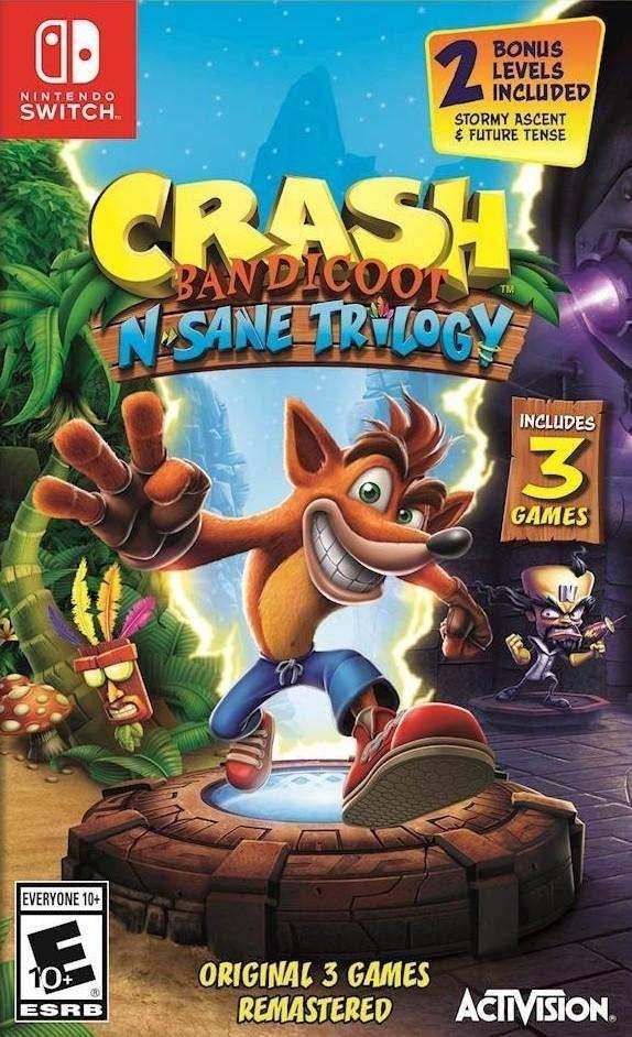 Crash Bandicoot N-Sane Trilogy (Nintendo Switch) - Game Manual Only