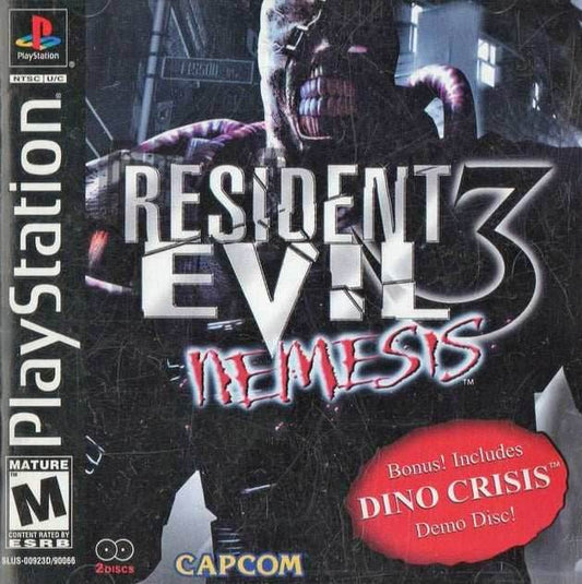 Resident Evil 3: Nemesis With Dino Crisis Demo (Playstation) - Game Manual Only