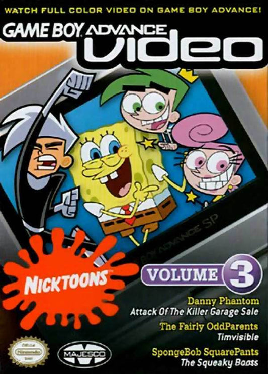 Game Boy Advance Video: Nicktoons Collection - Volume 3 (Gameboy Advance) - Game Manual Only