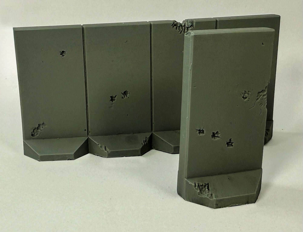 28mm Blast Walls, Distressed - 28MSCE025 - 
