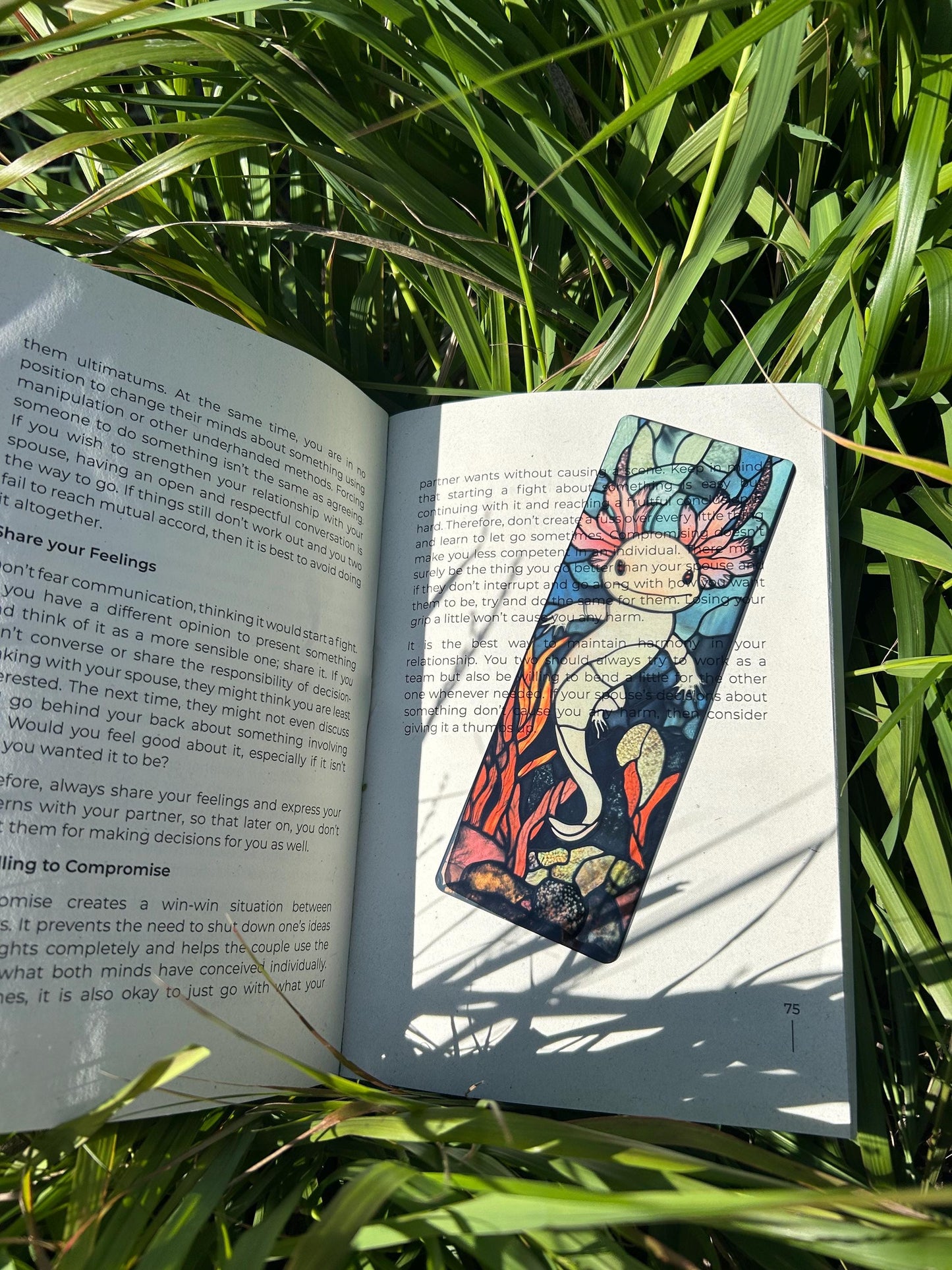 Axolotl Bookmark – Handmade Cute Salamander Bookmark, Kawaii Axolotl Page Marker, Amphibian Lover Gift, Adorable Book Accessory