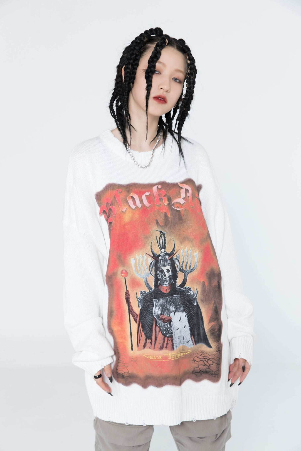 Extreme Dark Demon Knit Sweater - Black / S