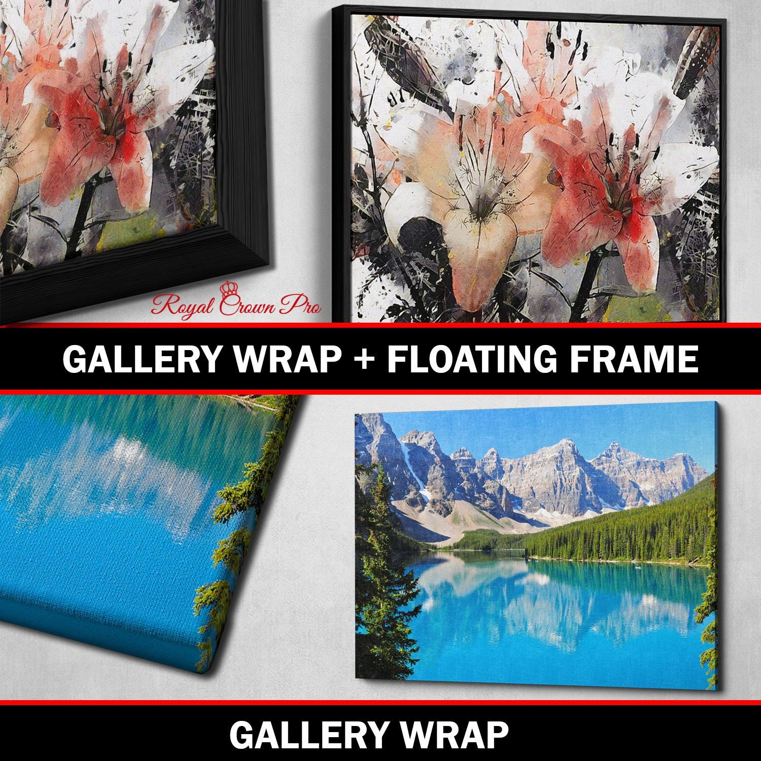Scary Clown With Purple Balloon Canvas Wall Art, Scary Decor, Clown with Red Nose, Halloween Decor, Gothic Print, Clown Print, Haunted Decor
