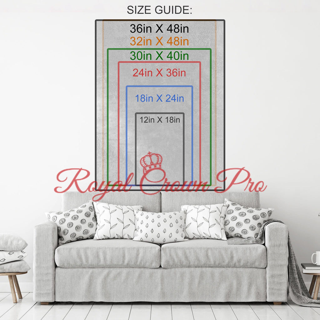 Scary Clown With Balloon Canvas Wall Art, Scary Decor, Clown with Red Nose, Halloween Decor, Gothic Print, Clown Print, Haunted House Decor
