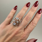 Moonstone Infinity Ring