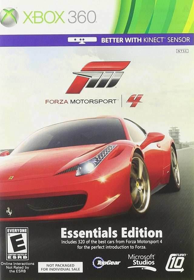 Forza Motorsport 4: Essentials Edition (Xbox 360) - Game Manual Only