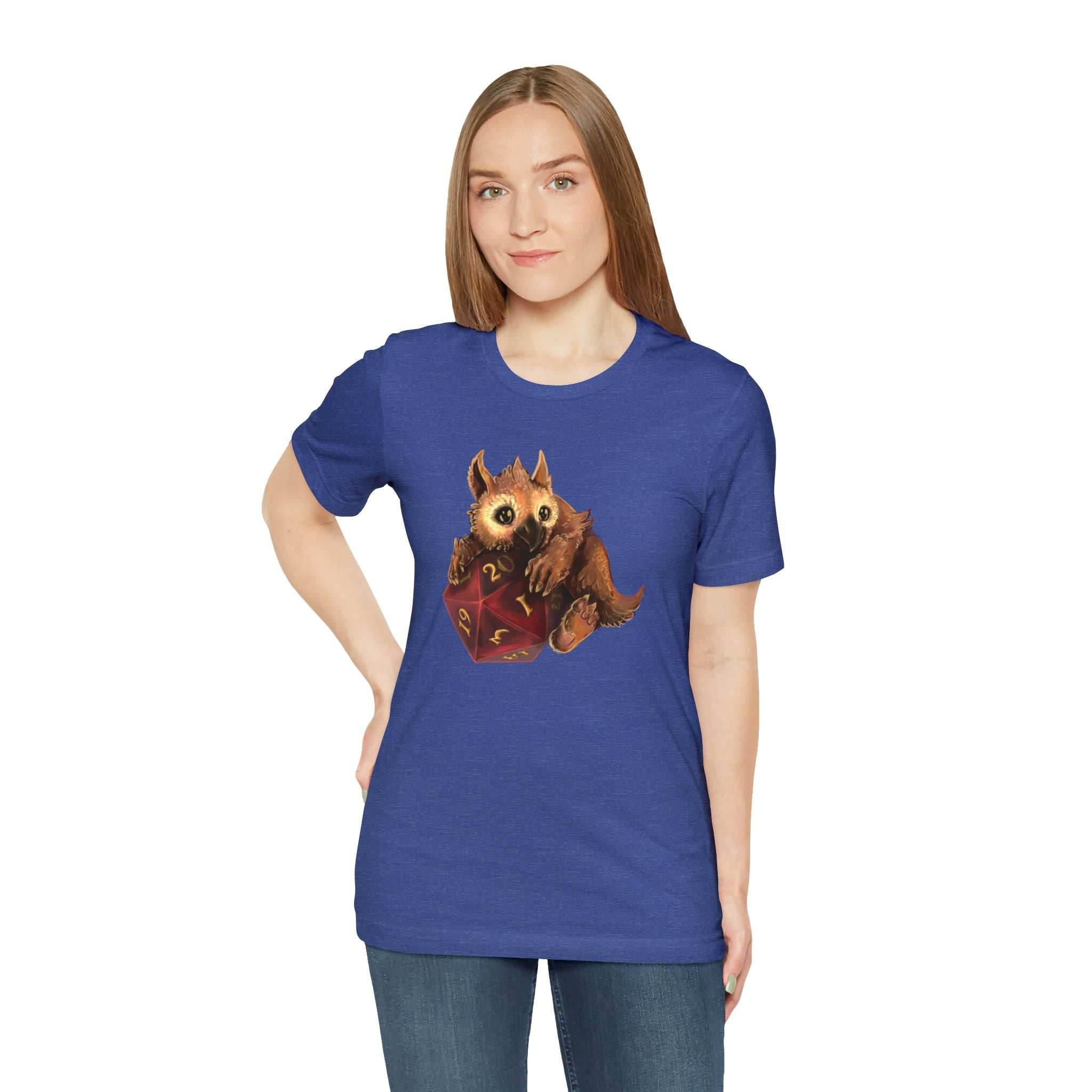 Owliver with High Variance D20 Short Sleeve Tee - Athletic Heather / S