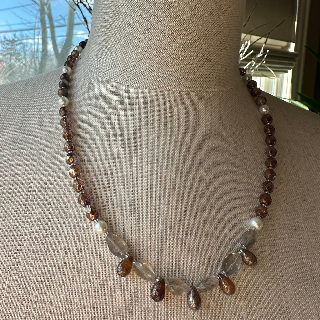Autumn Whisper Crystal Necklace