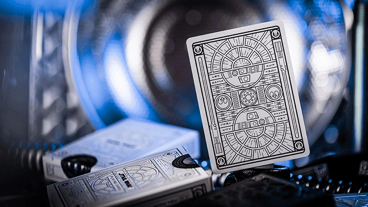 Star Wars Light Side Silver Edition Playing Cards (White) by theory11 - 