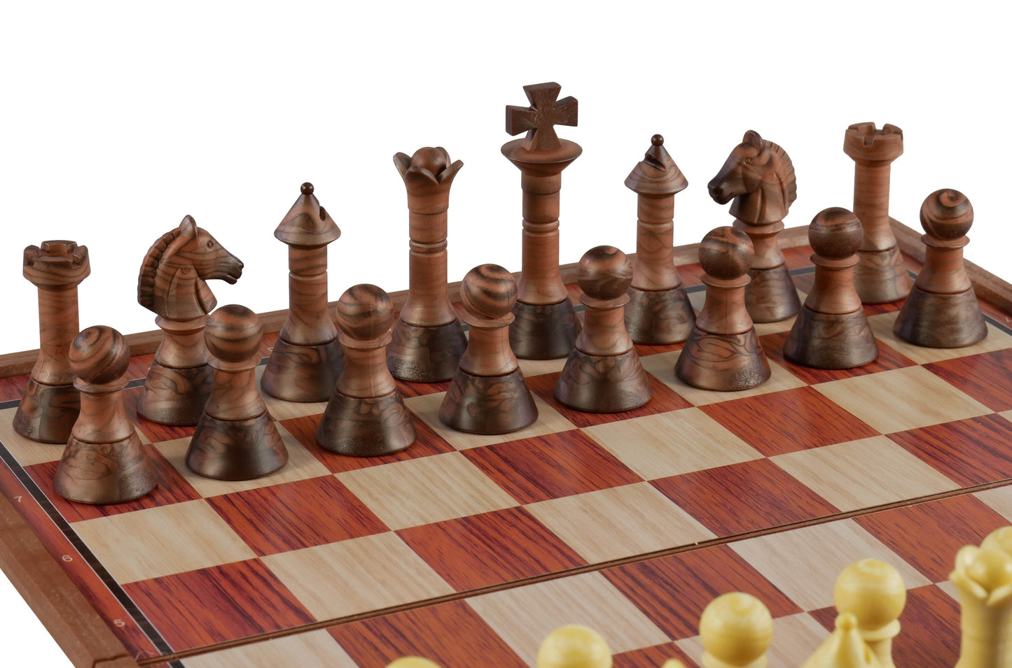Chess Set - Folding Woody Magnetic Chess Set - 