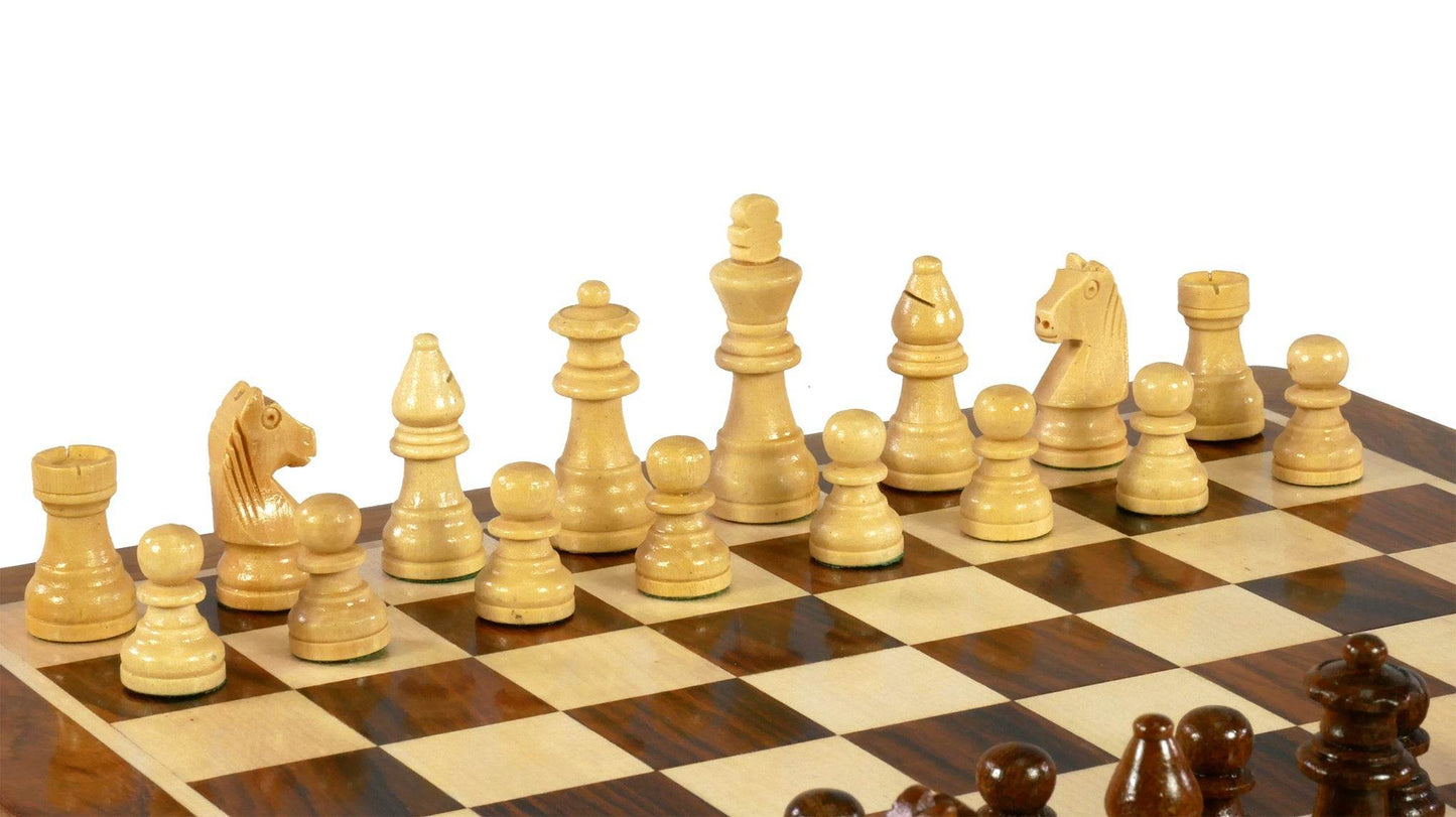 Chess Set - 12" Folding wood Magnetic Chess