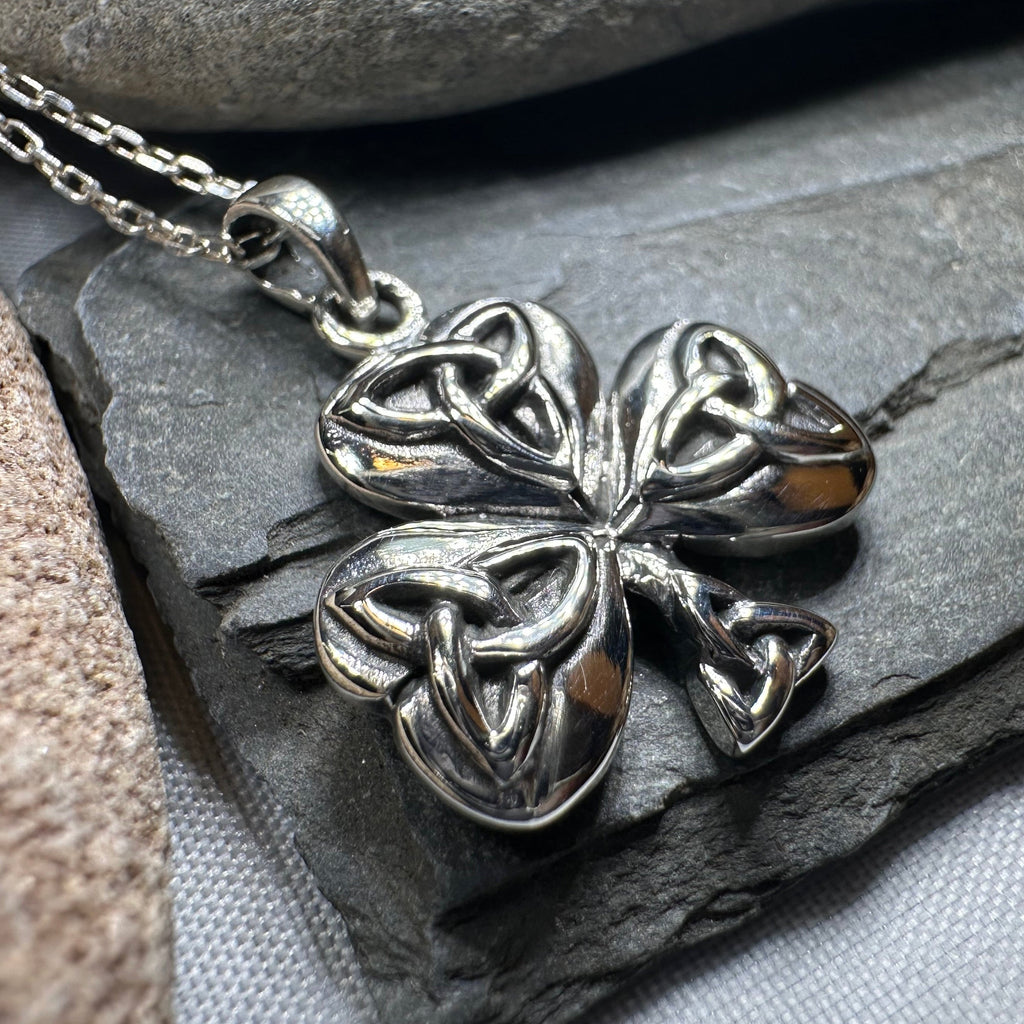 Peridot Shamrock Necklace