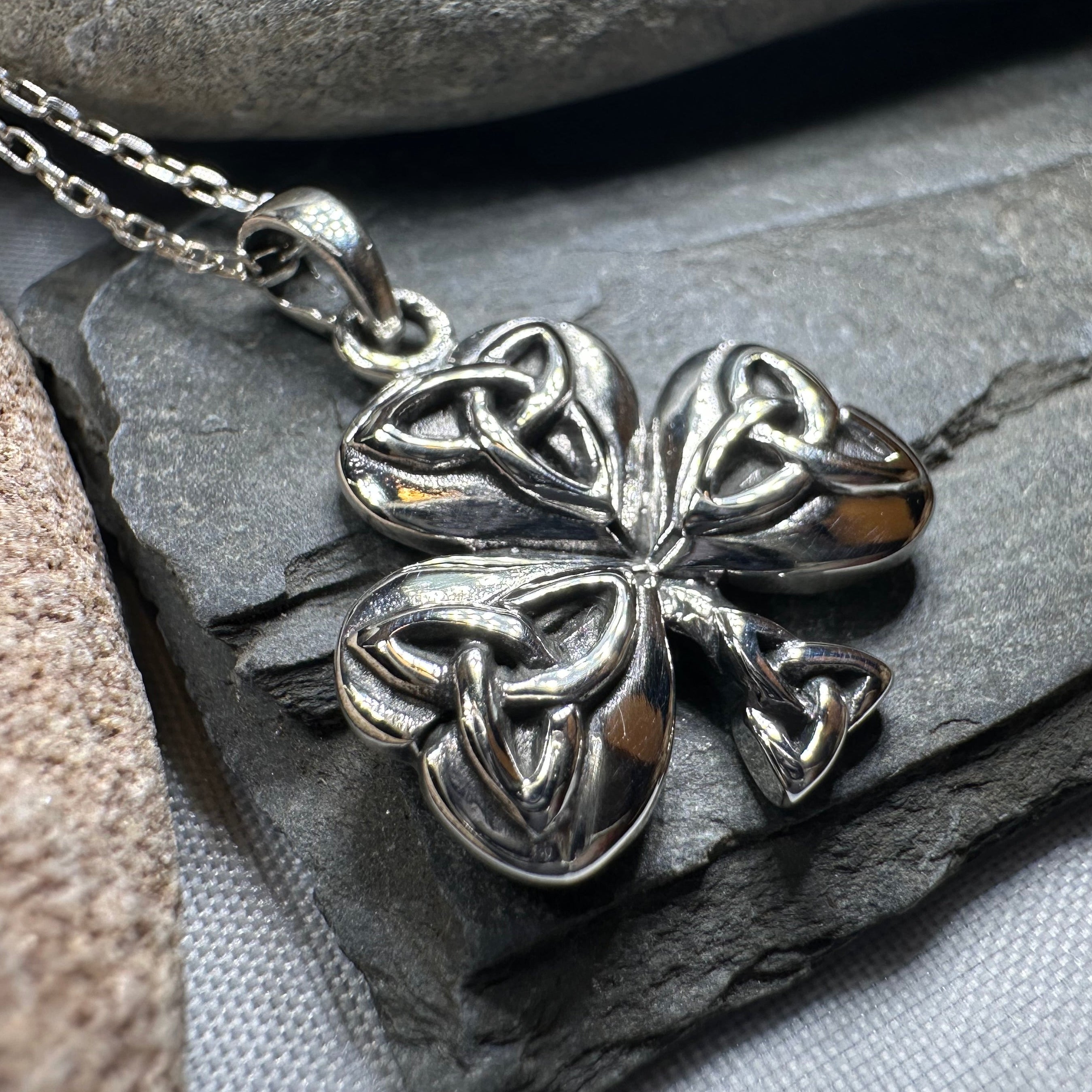 Peridot Shamrock Necklace