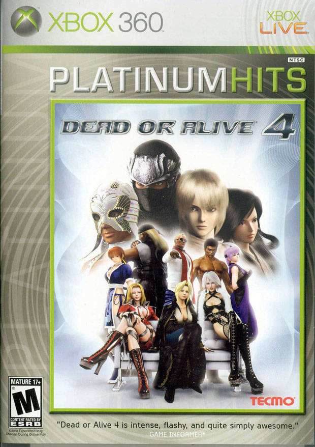 Dead or Alive 4 (Platinum Hits) (Xbox 360) - Game Manual Only
