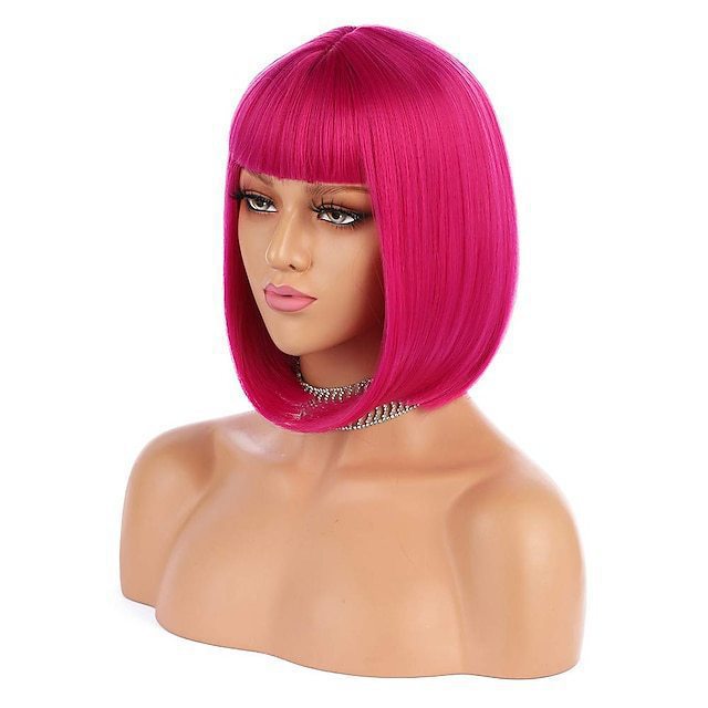 Straight Bangs wig