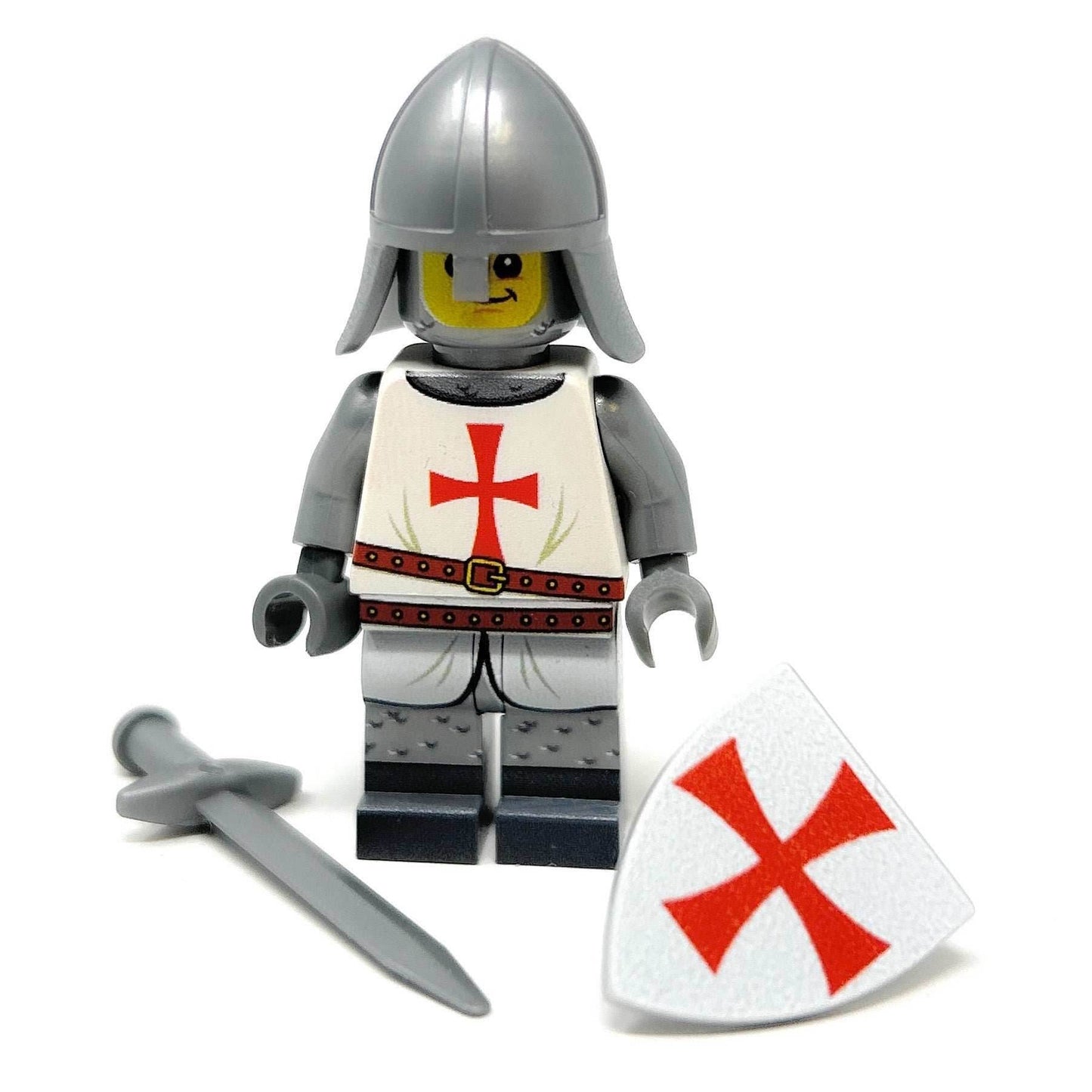 Custom Templar Crusader Knight Minifig made using LEGO parts - B3 Customs - 