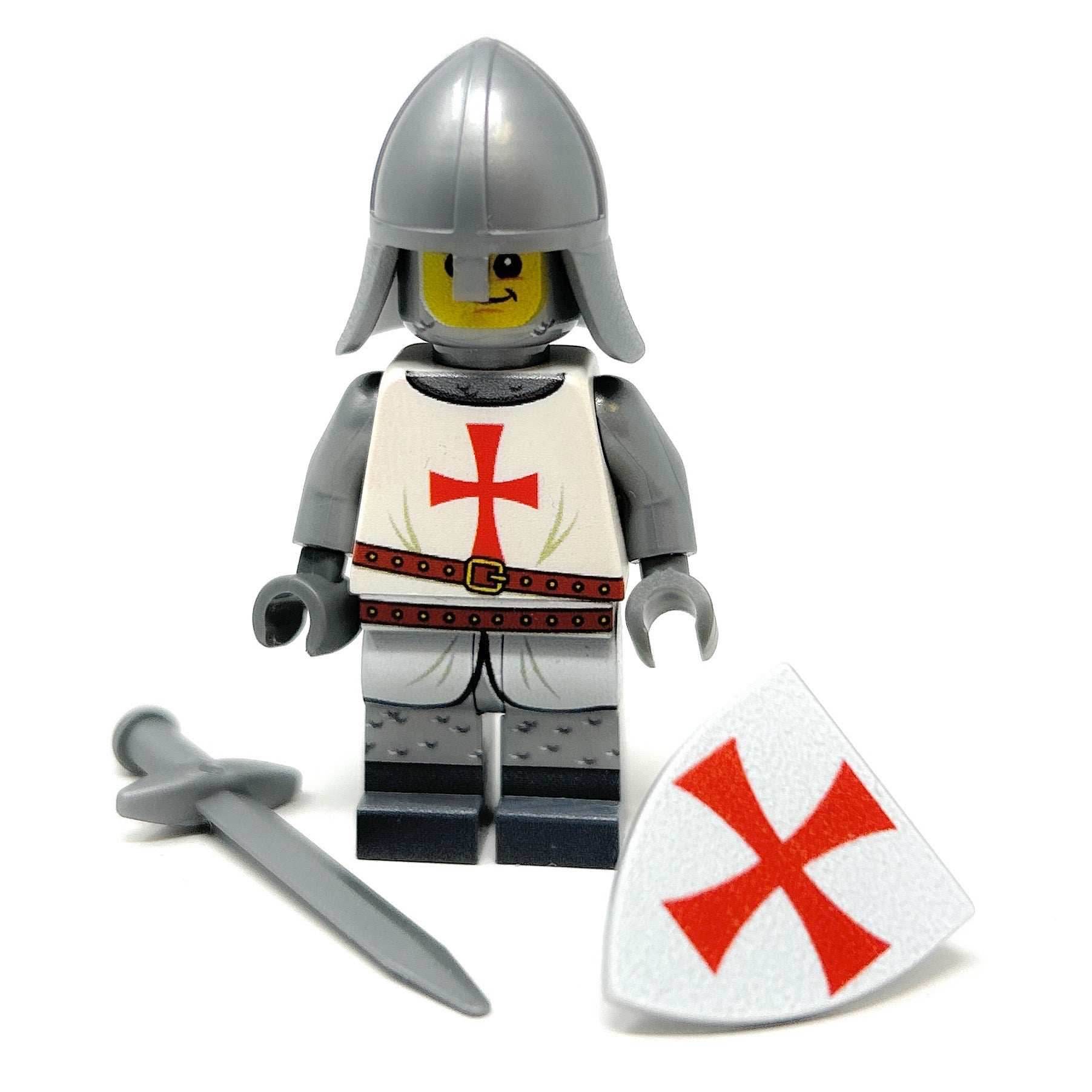 Custom Templar Crusader Knight Minifig made using LEGO parts - B3 Customs - 