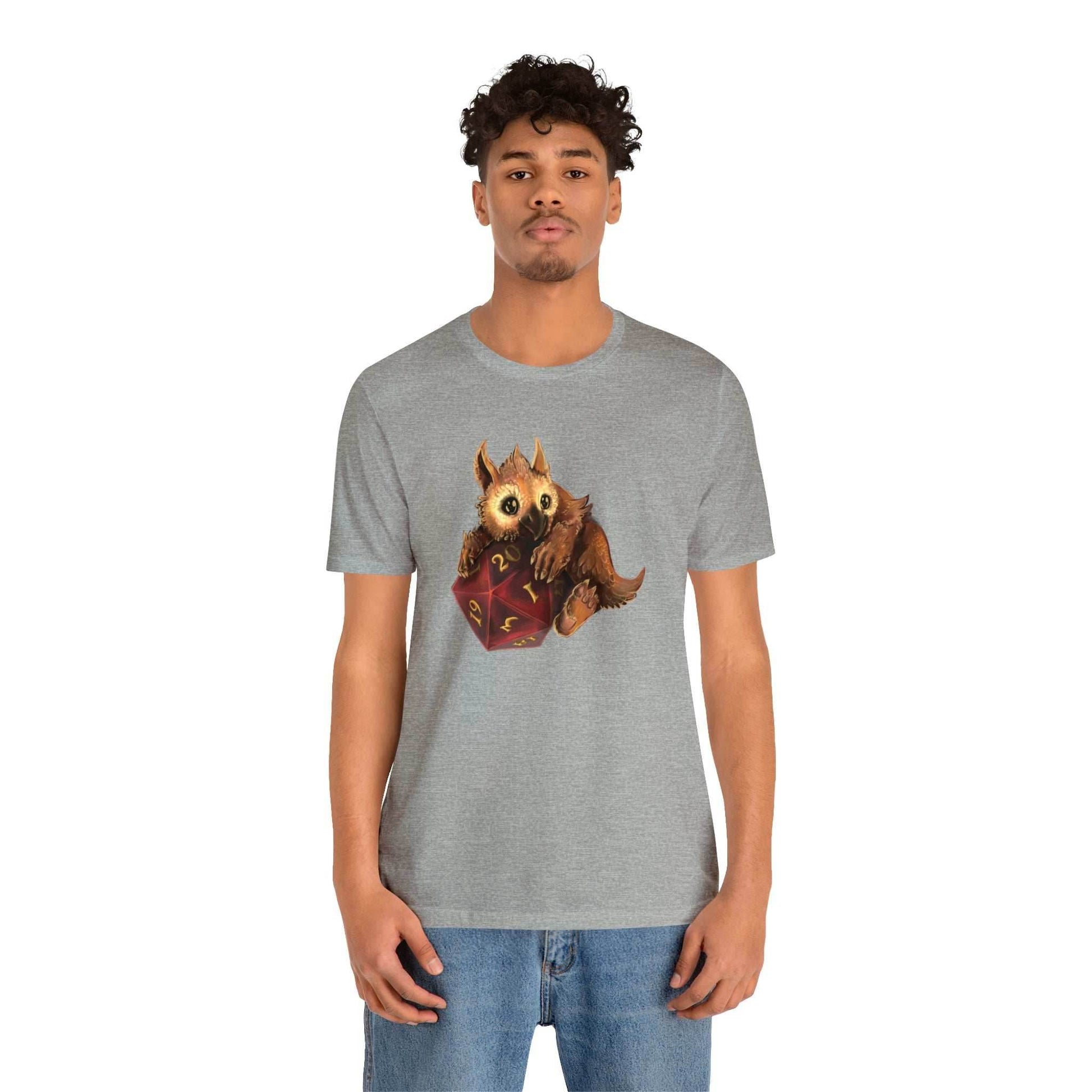 Owliver with High Variance D20 Short Sleeve Tee - Athletic Heather / S