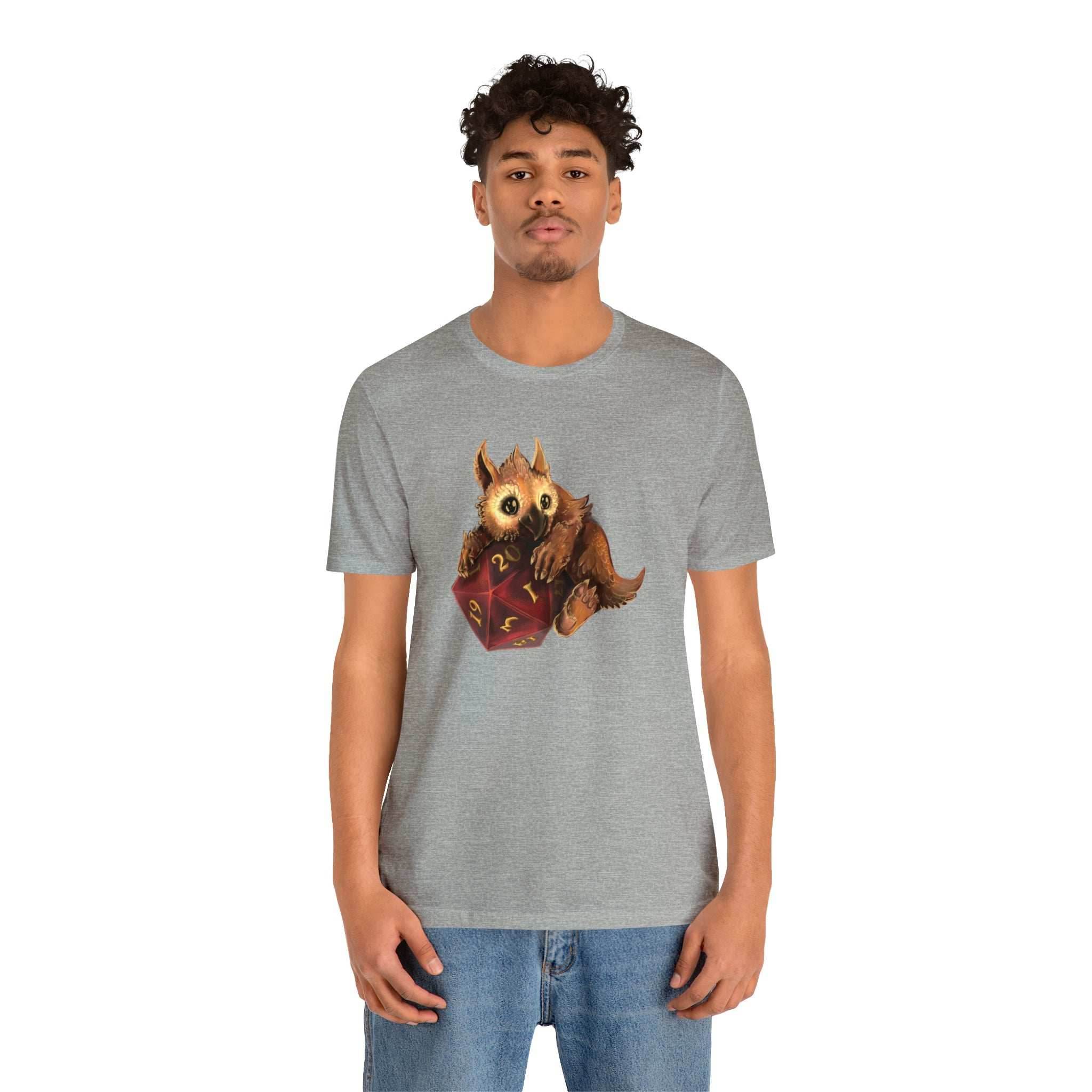 Owliver with High Variance D20 Short Sleeve Tee - Athletic Heather / S
