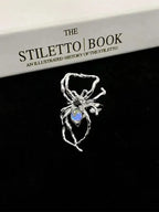 'Lunar eclipse' Alt Spider Moonstone Rings