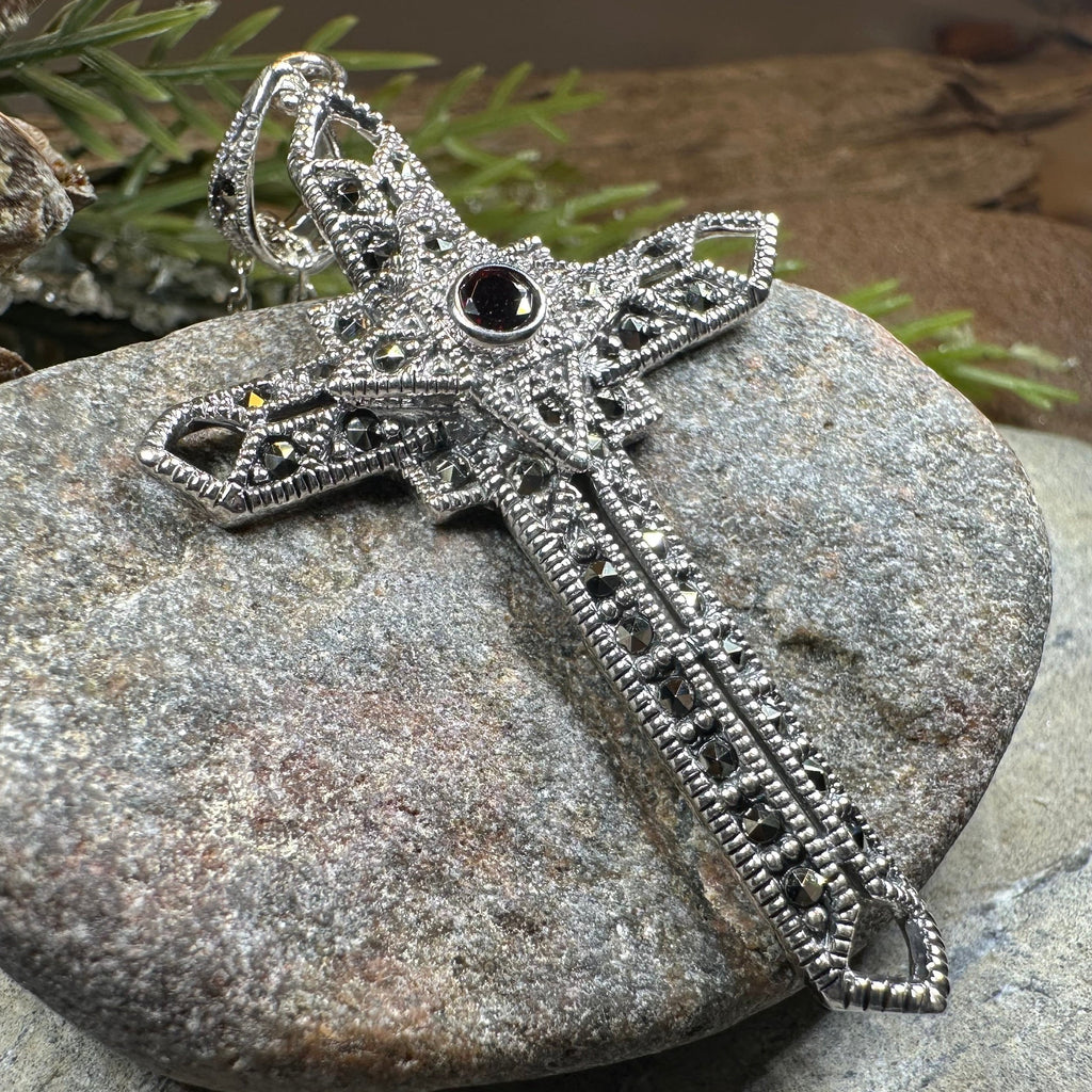 Open Weave Celtic Cross Necklace