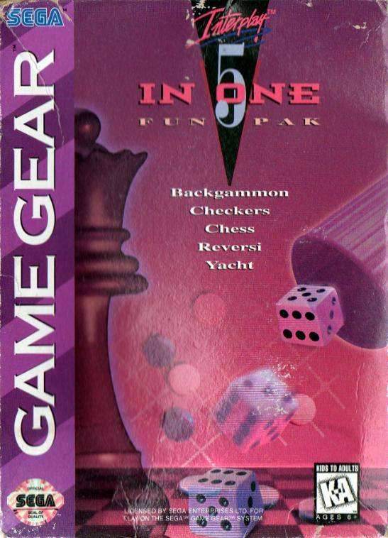 5 in 1 Fun Pak (Sega Game Gear) - Game Manual Only