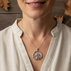 Celtic Swan Claddagh Necklace