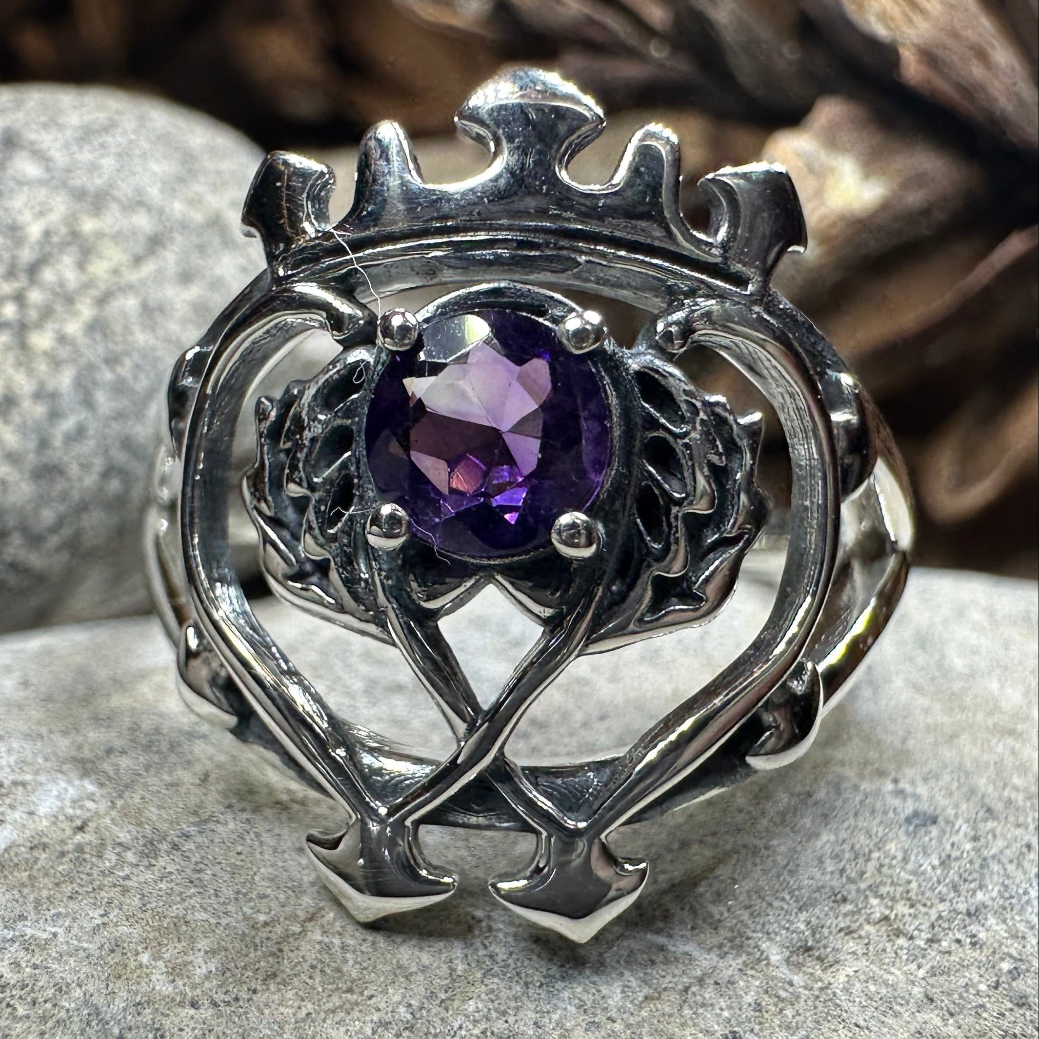 Dedication Luckenbooth Amethyst Ring