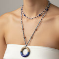 Coastal Blues Long Necklace