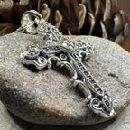 Scottish Skinnet Cross Necklace