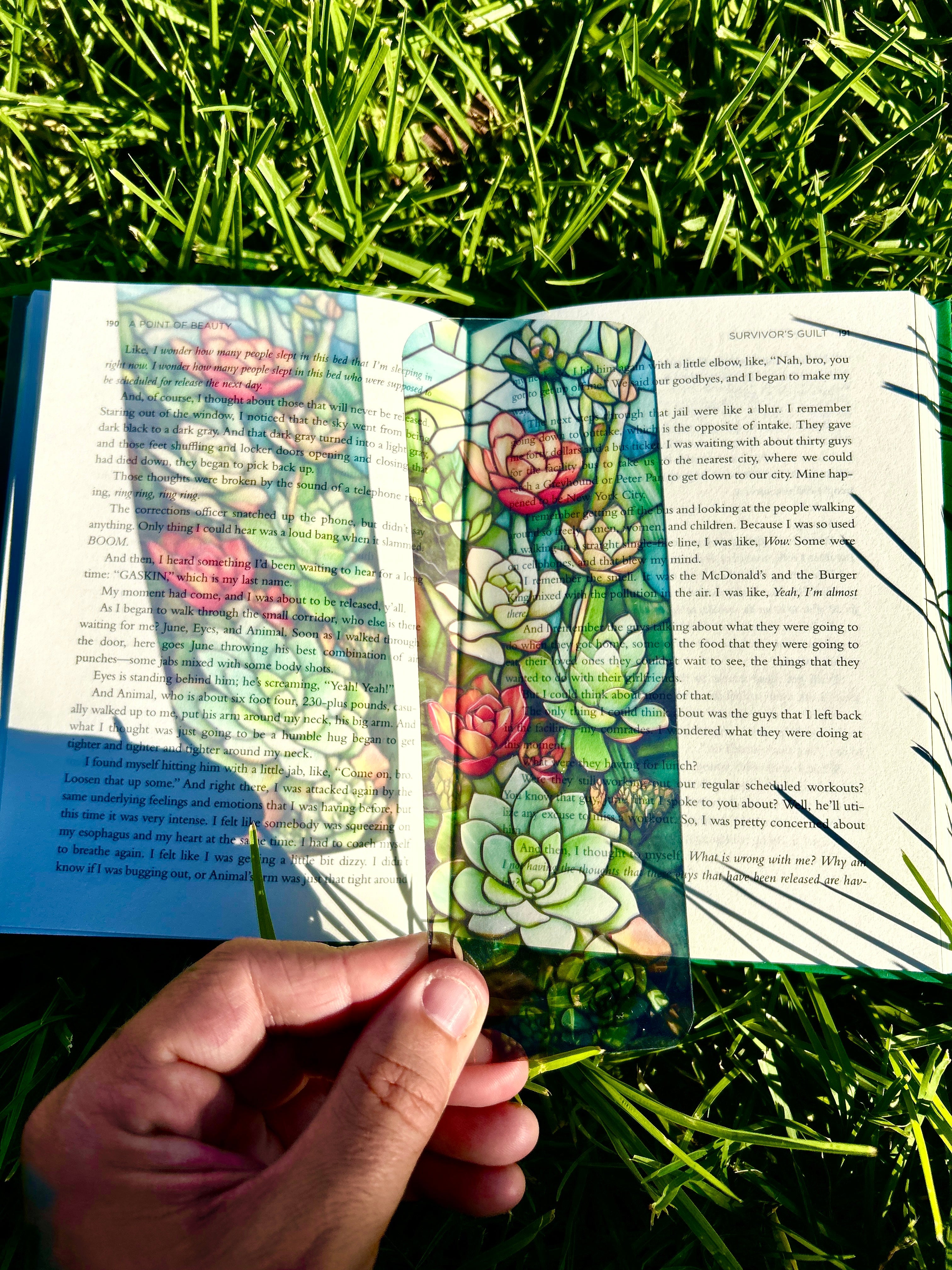 Succulent Bookmark – Handmade Plant Bookmark, Botanical Page Marker, Greenery Gift, Nature Lover Bookmark, Unique Succulent Gift