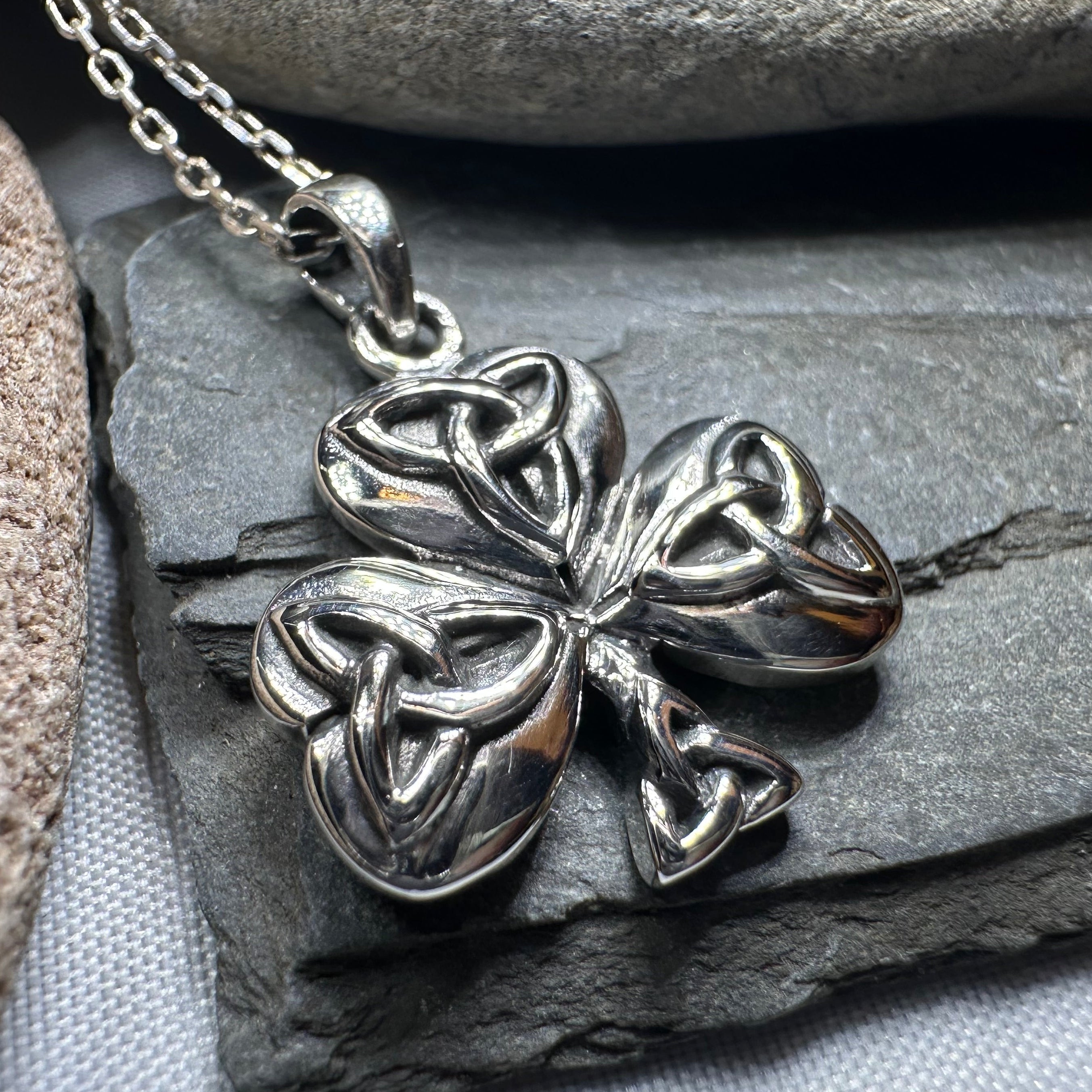 Peridot Shamrock Necklace