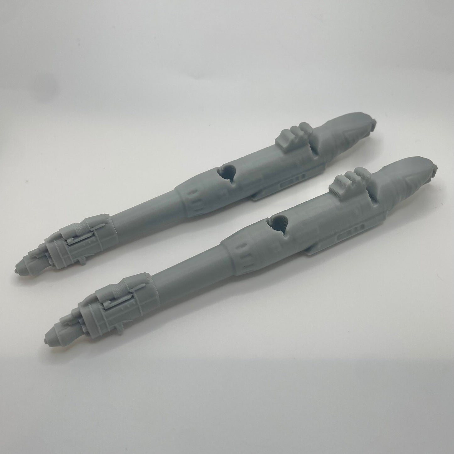 Custom Snow Speeder cannons. 3D Printed.