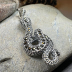 Calantha Moonstone Snake Necklace