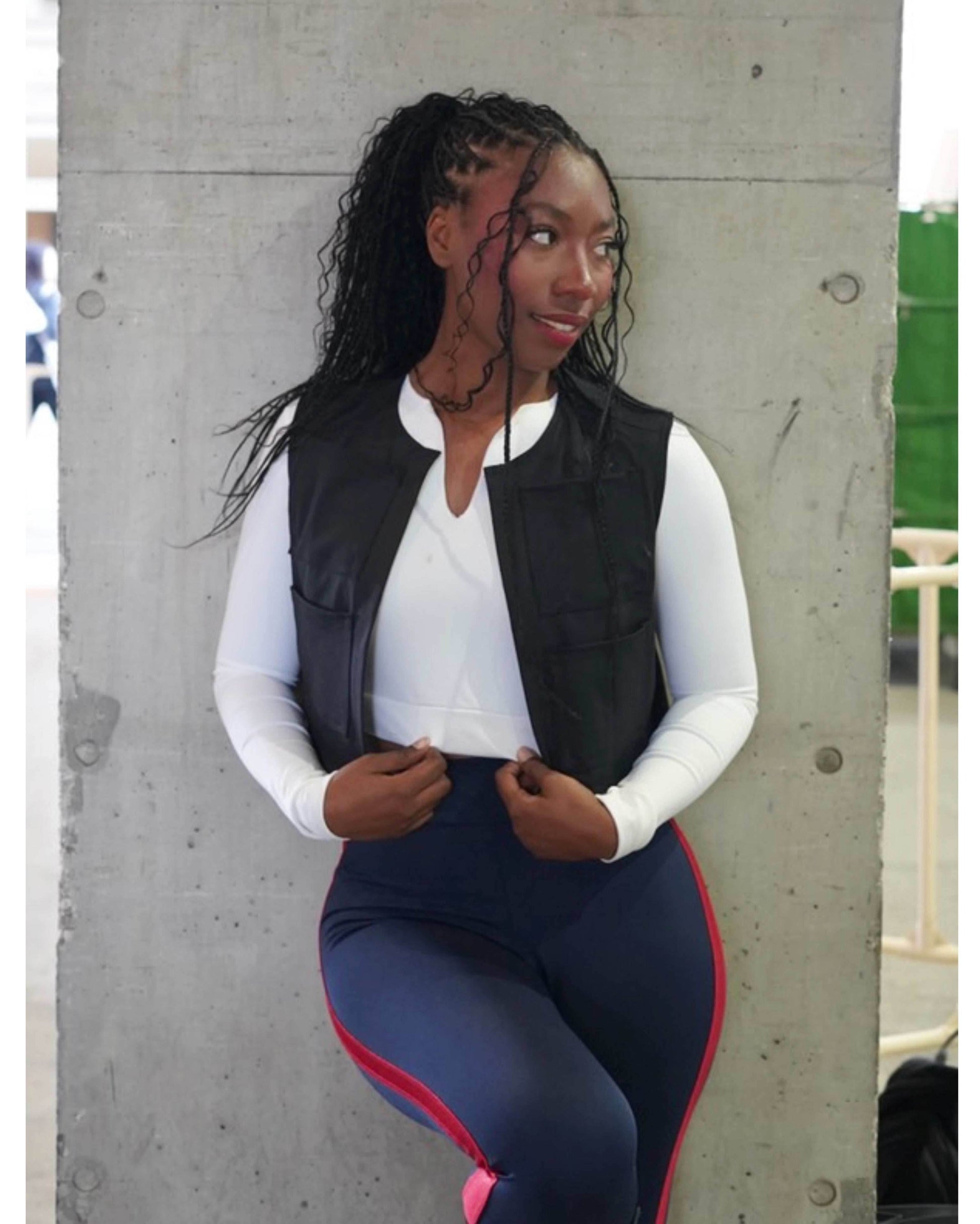 Space Rebel Costume Set with Top, Vest, and Pants - S / S