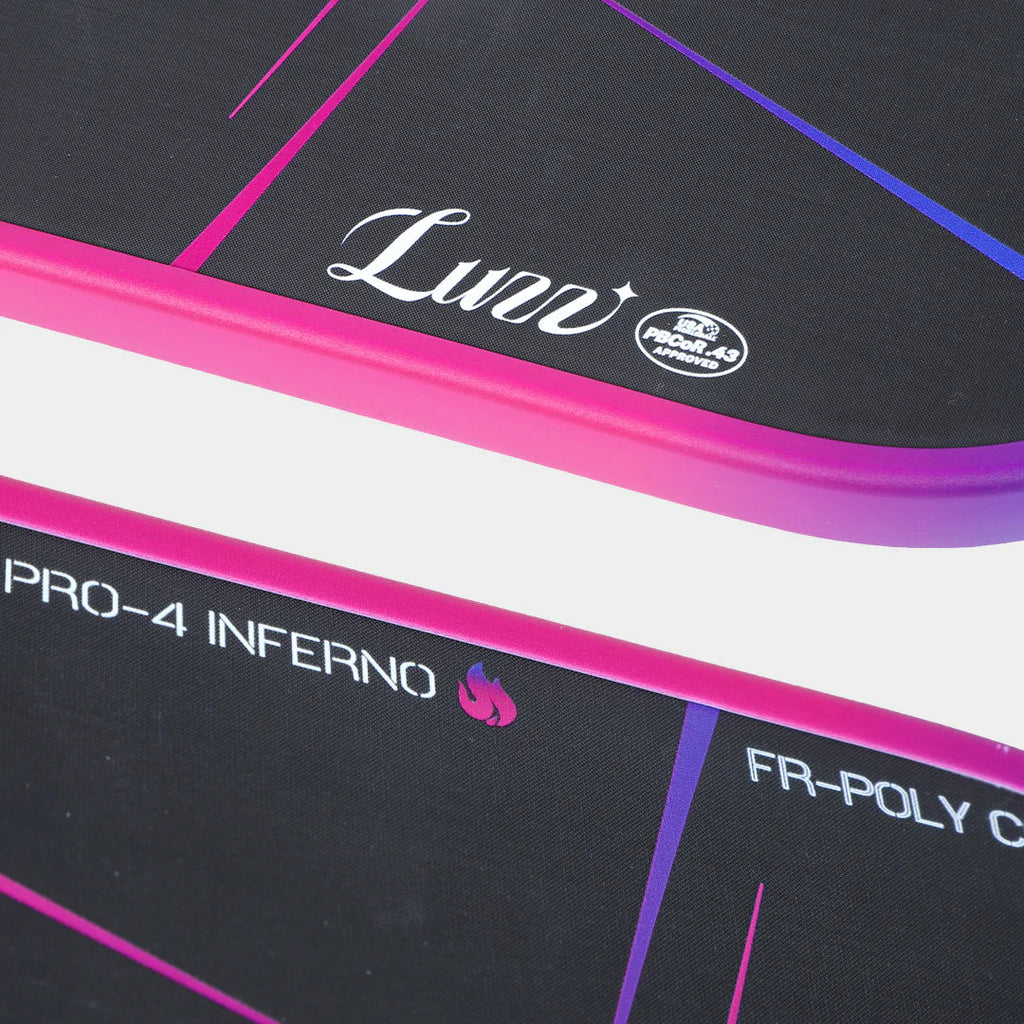 Luzz Pro 4 Inferno Mad Pickler Edition Pickleball Paddle & Cover