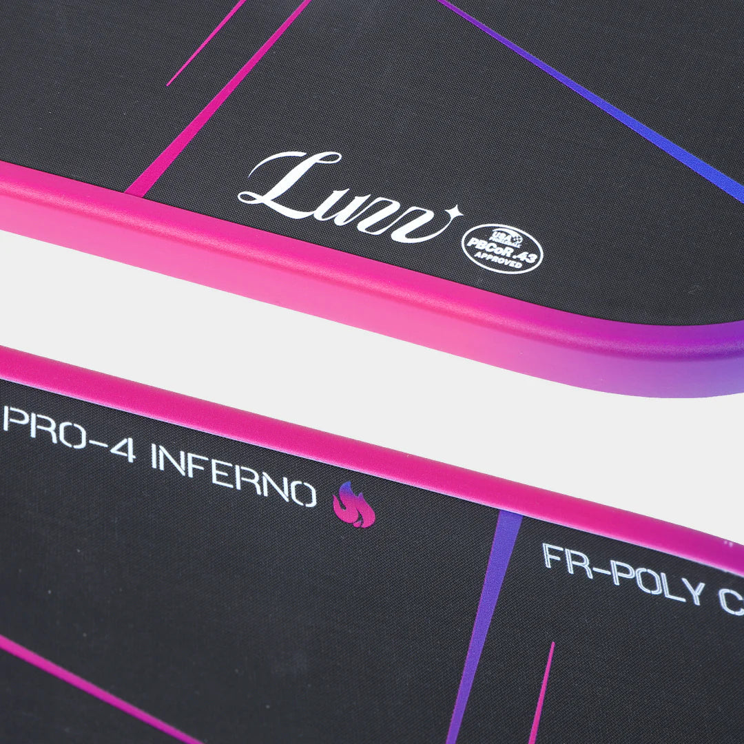 Luzz Pro 4 Inferno Mad Pickler Edition Pickleball Paddle & Cover