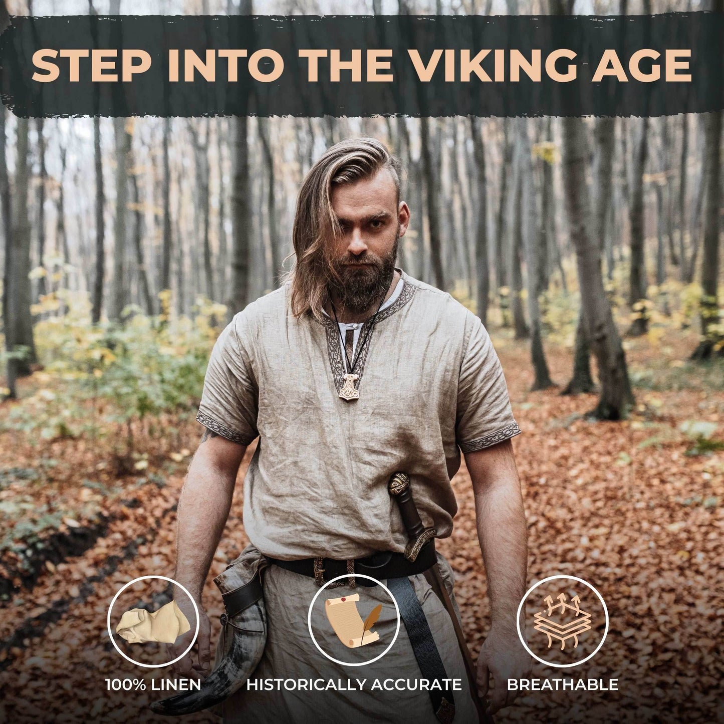 Linen Tunic - Long Sleeve / Medium